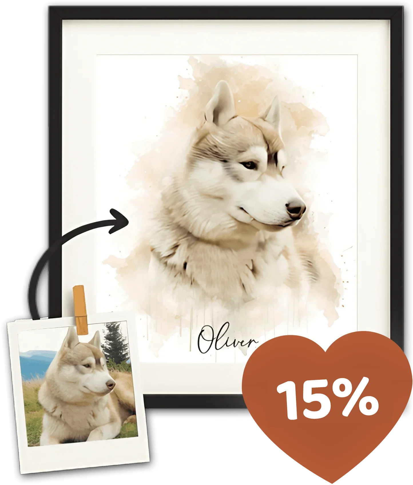 Personligt husdjursporträtt från Picopet